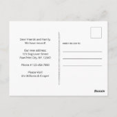 引っ越しました新しいホームドッグペットの動き発表 ポストカード (裏面)