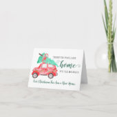 引っ越しました新しいホームホリデーズムービングアナウンス 案内状 (正面)