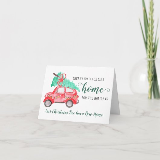 引っ越しました新しいホームホリデーズムービングアナウンス 案内状 (正面)