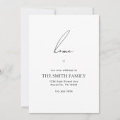 引っ越しました新しいホームモダンシンプル移動 案内状 (正面)