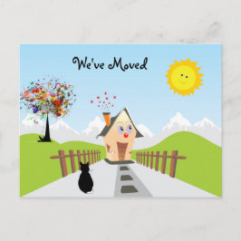 引っ越しました新しいホーム新しいアドレス 案内ポストカード