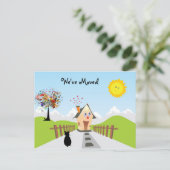 引っ越しました新しいホーム新しいアドレス 案内ポストカード (スタンド正面)