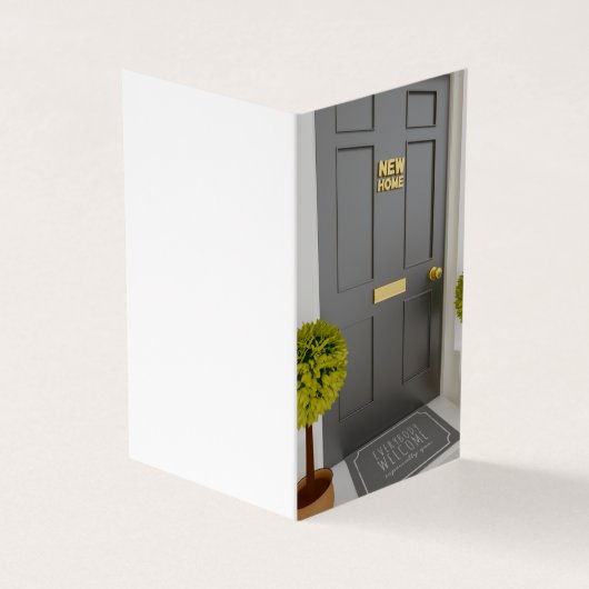 引っ越しました新しいホーム移動アナウンス25カード 名刺 (外部)