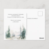 引っ越しました新しいホーム素朴風景 ポストカード (裏面)