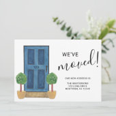 引っ越しました新しい住所ブルーウォーターカラードア 案内状 (スタンド正面)