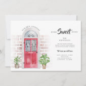 引っ越しました新しい住所レッドウォーターカラードア 案内状 (正面)