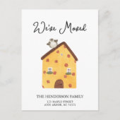 引っ越しました新しい自宅の引越し案内はがき ポストカード (正面)