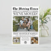 引っ越しました新聞の動く発表 招待状 (スタンド正面)