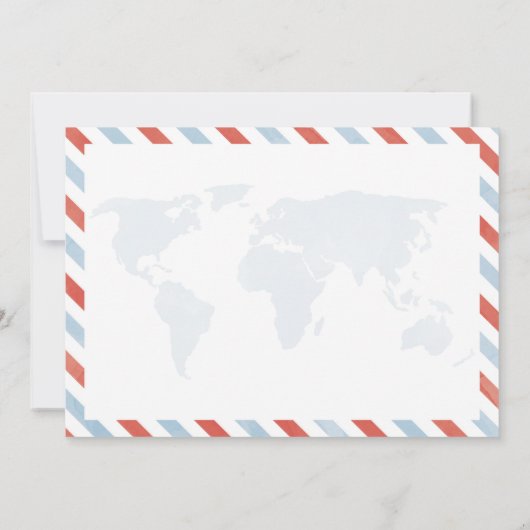 引っ越しました旅行郵便はがきの招待状カード 招待状 (裏面)