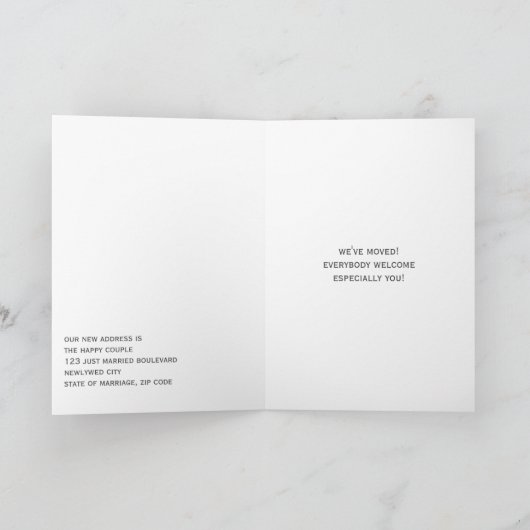 引っ越しました案内応答カードの変更 案内状 (内部)