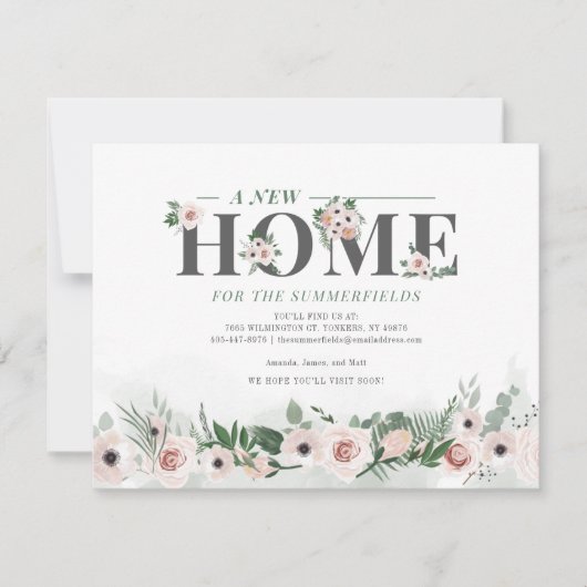 引っ越しました植物フローラの移動告知 (正面)