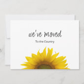 引っ越しました植物性ひまわり移動 案内状 (正面)
