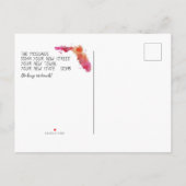 引っ越しました水の色フロリダの移動発表 案内ポストカード (裏面)