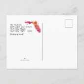 引っ越しました水の色フロリダの移動発表 案内ポストカード (裏面)