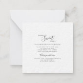 引っ越しました水彩シックな動きの発表 ノートカード (裏面)