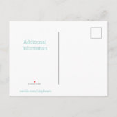 引っ越しました水彩スイカ飲料 案内ポストカード (裏面)