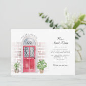 引っ越しました水彩フロントドア移動 案内状 (スタンド正面)