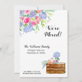 引っ越しました水彩フローラ発表 招待状 (正面)