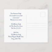 引っ越しました水彩メールの移動告知 案内ポストカード (裏面)