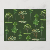 引っ越しました水彩山脈 ポストカード (裏面)