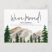 引っ越しました水彩山脈 ポストカード (正面)