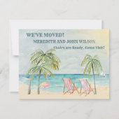 引っ越しました水彩海ビーチクラシック移動 案内状 (正面)