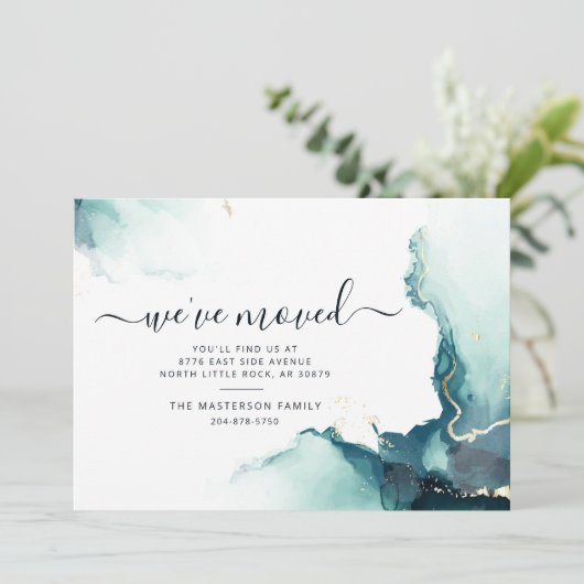 引っ越しました水彩瑪瑙の動き発表 案内状 (スタンド正面)