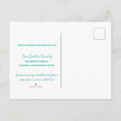 引っ越しました水彩移動箱&リビングルーム 案内ポストカード (裏面)