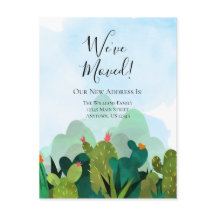 引っ越しました水色サボテンの動き