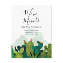 引っ越しました水色サボテンの動き