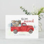 引っ越しました水色新しいアドレスの移動 案内状 (スタンド正面)