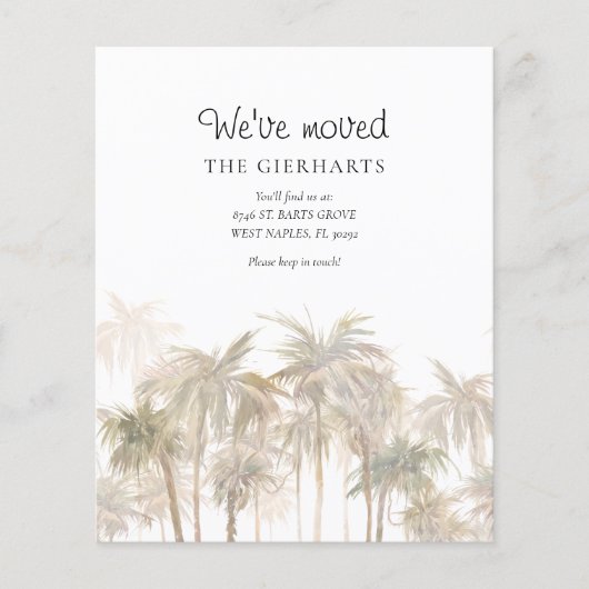 引っ越しました沿岸のヤシの木の移動発表 (正面)