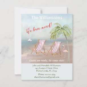 引っ越しました海ビーチ予算の移動 案内状