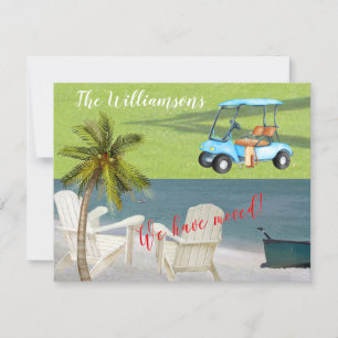 引っ越しました海ビーチ予算の移動 案内状