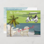 引っ越しました海ビーチ予算の移動 案内状 (正面/裏面)