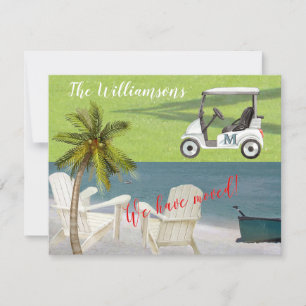 引っ越しました海ビーチ予算の移動 案内状