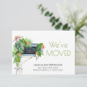 引っ越しました熱帯フローラ水カラーメールボックス (スタンド正面)