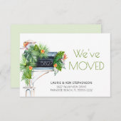 引っ越しました熱帯フローラ水カラーメールボックス (正面/裏面)