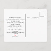 引っ越しました犬 案内ポストカード (裏面)