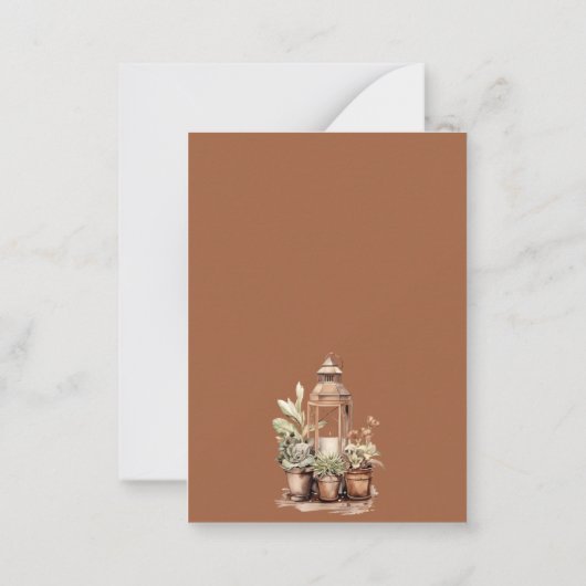 引っ越しました玄関ドアの変更 ノートカード (裏面)