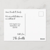 引っ越しました玄関 ポストカード (裏面)