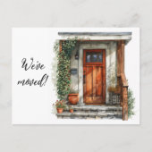 引っ越しました玄関 ポストカード (正面)