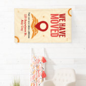 引っ越しました発カスタム表移動業 横断幕 (インサイチュ)