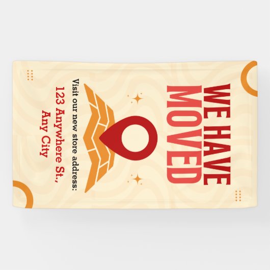 引っ越しました発カスタム表移動業 横断幕 (横)