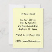 引っ越しました発表アメリカのゴシック様式の牧場 案内状 (裏面)