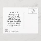 引っ越しました発表カード 案内ポストカード (裏面)