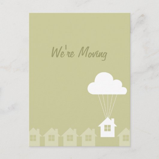 引っ越しました発表カード 案内ポストカード (正面)