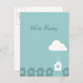 引っ越しました発表用はがき 案内ポストカード (正面/裏面)