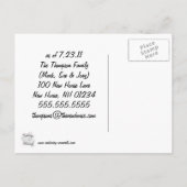 引っ越しました発表用はがき 案内ポストカード (裏面)