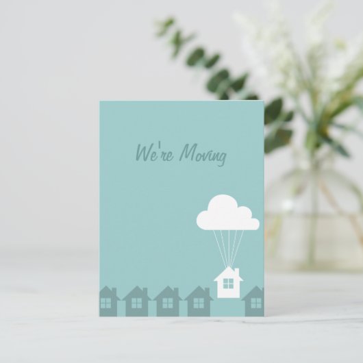 引っ越しました発表用はがき 案内ポストカード (スタンド正面)